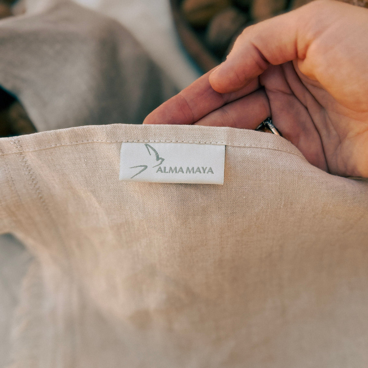 Natural Linen Table Runner |  Dining Decor